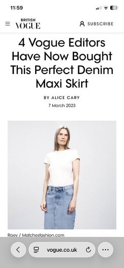 denim skirt maxi