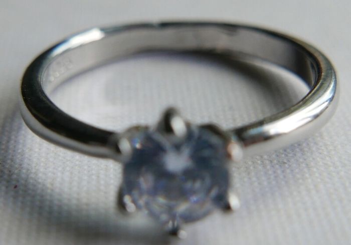 Vintage Sterling Silver 925  Ring size P - 2,16g