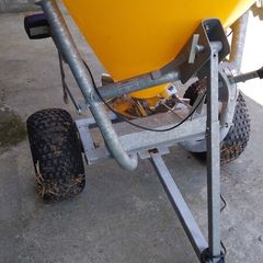 Quad and fertilizer spreader