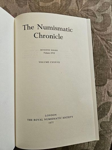 The Numismatic Chronicle  X 2 1977 & 1979. Both First Edition Hardback In Good Condition   See Photos For Same.