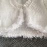 Hand knit Baby bolero. 3 to 6 mths Image 2