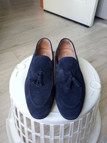 Blue Suede Loafers