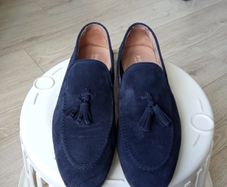 Blue Suede Loafers