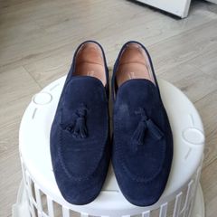 Blue Suede Loafers