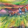 Ireland Inspired Aquarell Landscape from the Artist Image 6