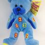 3x Vintage Message Bears Plush Teddy Bear Lot of 3 Numbers 8 1 2 New with Tags:AVAILABLE FOR COLLECTION Image 4