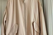 Beige Bomber Jacket