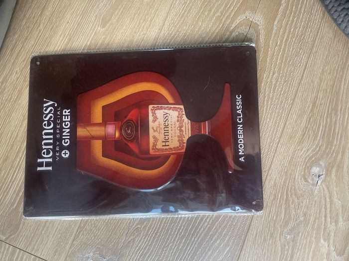 Hennessy ginger-metal sign