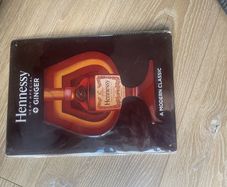 Hennessy ginger-metal sign