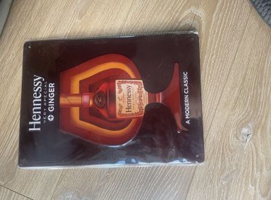 Hennessy ginger-metal sign