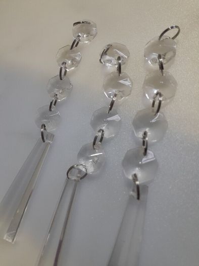 CHANDELIER - Facetted - Drop Pendants Lot