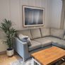 Solid oak coffee table with crate underneath Image 2