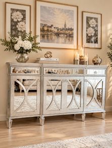 Mirrored elegant sideboard
