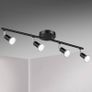 NEW SALE | 4 Way GU10 6W Ceiling Light Fitting, Spot Light Ceiling Spotlight Swiveling Lamp Light Bases Angle Adjustable for Kitchen Bedroom Living Room and Showroom Image 2