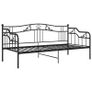 Sofa Bed Frame Black Metal 90x200 cm Image 5