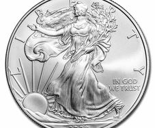 2008 USA 1 Dollar 1 oz Silver Bullion Coin - American Eagle BU (In Capsule)