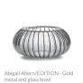 BNIB - Abigail Ahern Metal and Glass Vase / Bowl Image 7