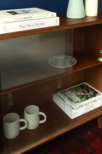 Mid Century Glazed Side Cabinet