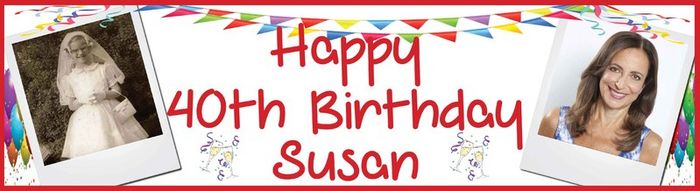 21st Birthday Party Banner Poster with photos