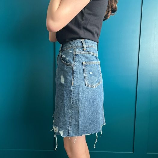 Denim mini skirt. Size XS