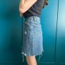 Denim mini skirt. Size XS Image 10