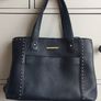 Oriano Navy Leather Tote bag Image 2