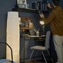 Ikea Hallway Table, black-brown with glass Home Office Workspace Image 3