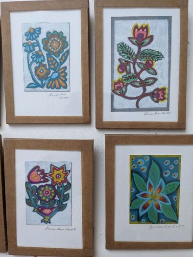 Mini handmade paintings for fundraising!