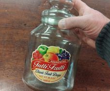 Vintage Glass Sweet Jar