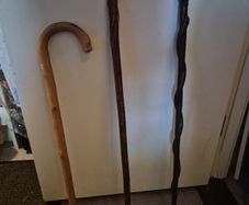 3 Wooden Walking Sticks