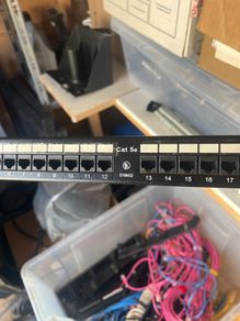 Patch panel 24 port Cat 5e