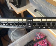 Patch panel 24 port Cat 5e