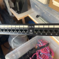 Patch panel 24 port Cat 5e