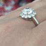 Vintage 925 Sterling Silver CZ Cluster Ring. Image 8