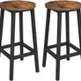 New 2 Rustic Brown Kitchen Bar Stools - FREE P&P Image 2