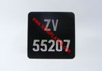 Motorcycle Black & Silver Pressed 6 1/2