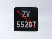 Motorcycle Black & Silver Pressed 6 1/2