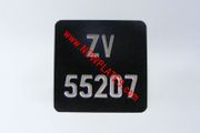 Motorcycle Black &amp; Silver Pressed 6 1/2" X 6 1/2"