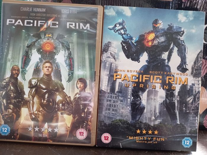 Pacific Rim & Pacific Rim: Uprising Dvd Collection Sci-fi Action Idris Elba