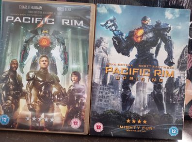 Pacific Rim & Pacific Rim: Uprising Dvd Collection Sci-fi Action Idris Elba
