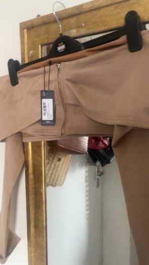 PLT faux suede Co ord outfit size 12 petite