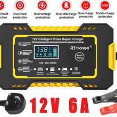 NEW Car / Motorbike Battery Charger 12V with LCD Display
