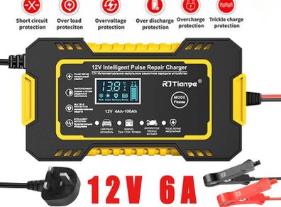 NEW Car / Motorbike Battery Charger 12V with LCD Display