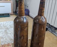 Tall Flowers Stand/ Bronze Vase