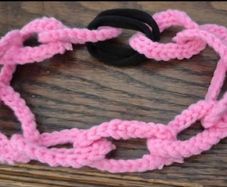 pink chain headband