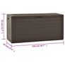 Garden Storage Box Brown 116x44x55 cm Image 6