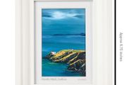 Baily Lighthouse, Howth Head, A6 framed print by artist Helen Mathews