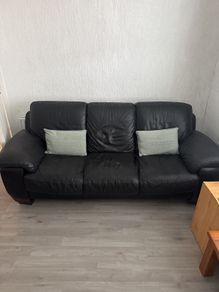 Black Leather Couch