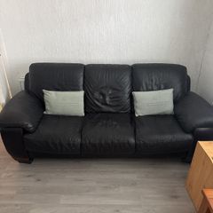 Black Leather Couch