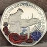 The London Mint Office Gibraltar 2023 Silver Proof 50p Coin Lest We Forget Colorised Image 7